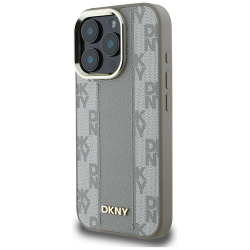 DKNY Checkered Pattern Magsafe iPhone 16 Pro Case - Beige