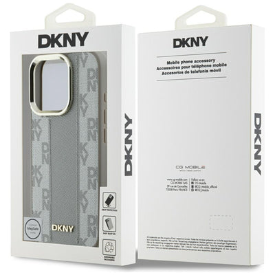 DKNY Checkered Pattern Magsafe iPhone 16 Pro Case - Beige