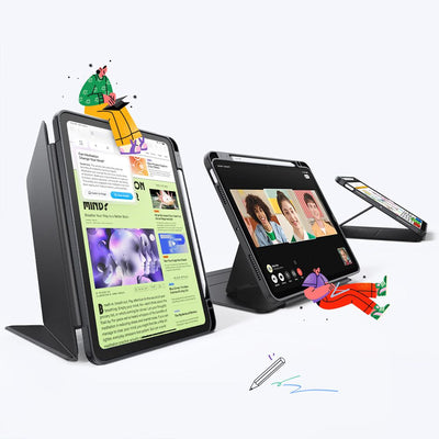 ESR Flip Hybrid Case for iPad 10.9" 2020-2022 (4th / 5th gen.) / 11" 2024-2025 (6th / 7th gen.) - Black