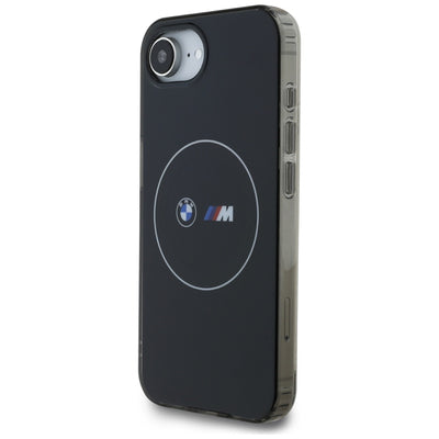 BMW IML Metal White Circle MagSafe iPhone 16e Case - Black