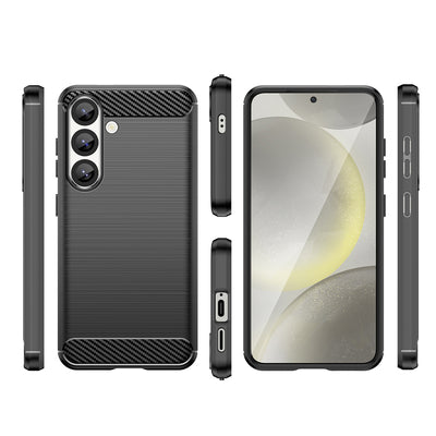 Carbon Case Flexible Silicone for Xiaomi Redmi Note 14 Pro+ 5G - Black — Hurtel