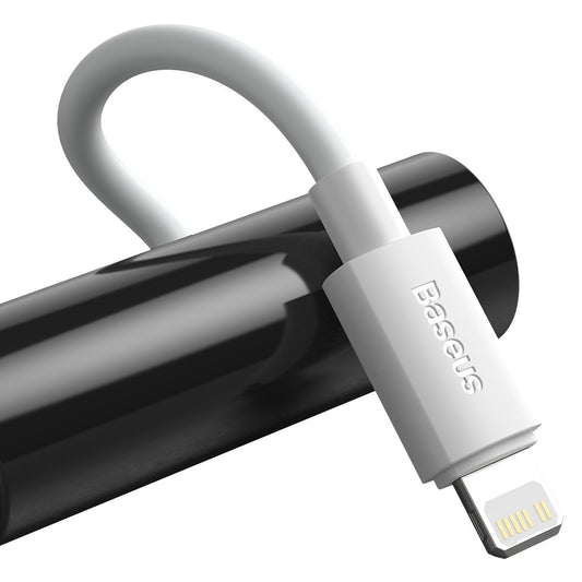 Baseus Simple Wisdom Data Cable Kit USB-C to Lightning PD 20W (2PCS/Set) 1.5m White - Product Image 2