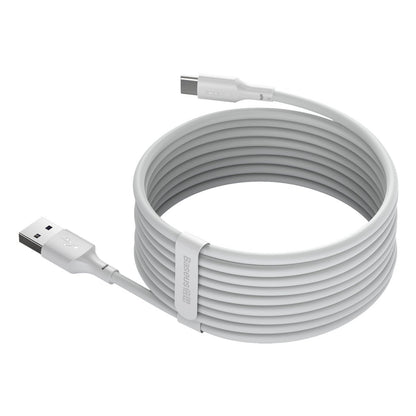Baseus Simple Wisdom Data Cable Kit USB to Type-C 5A (2PCS/Set）1.5m White - Product Image 3