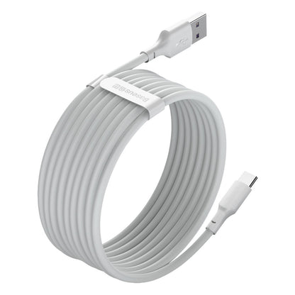 Baseus Simple Wisdom Data Cable Kit USB to Type-C 5A (2PCS/Set）1.5m White - Product Image 5