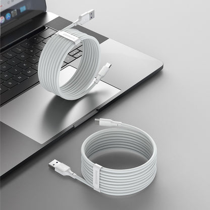 Baseus Simple Wisdom Data Cable Kit USB to Type-C 5A (2PCS/Set）1.5m White - Product Image 7