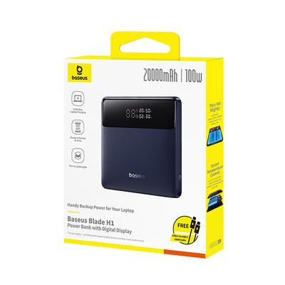 Baseus Blade H1 20000mAh 100W Powerbank with Display - Black