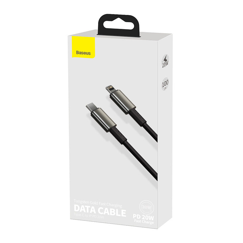 Baseus Tungsten Gold Cable Type-C to iP PD 20W 1m (black) - Product Image 7