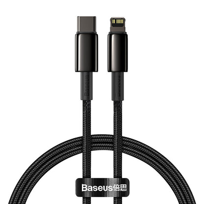 Baseus Tungsten Gold Cable Type-C to iP PD 20W 1m (black) - Product Image 1