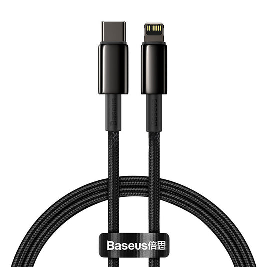 Baseus Tungsten Gold Cable Type-C to iP PD 20W 1m (black) - Product Image 1