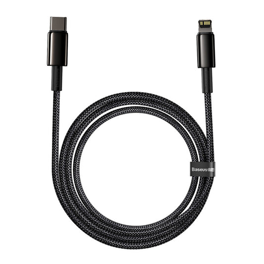 Baseus Tungsten Gold Cable Type-C to iP PD 20W 2m (black) - Product Image 1