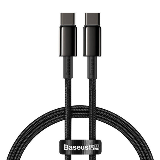 Baseus Tungsten Gold Cable Type-C to Type-C 100W 1m (black) - Product Image 1
