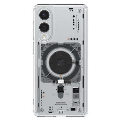 Spigen Ultra Hybrid Mag Case with MagSafe for Samsung Galaxy S25 Edge with Print - Transparent