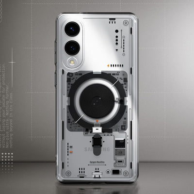 Spigen Ultra Hybrid Mag Case with MagSafe for Samsung Galaxy S25 Edge with Print - Transparent