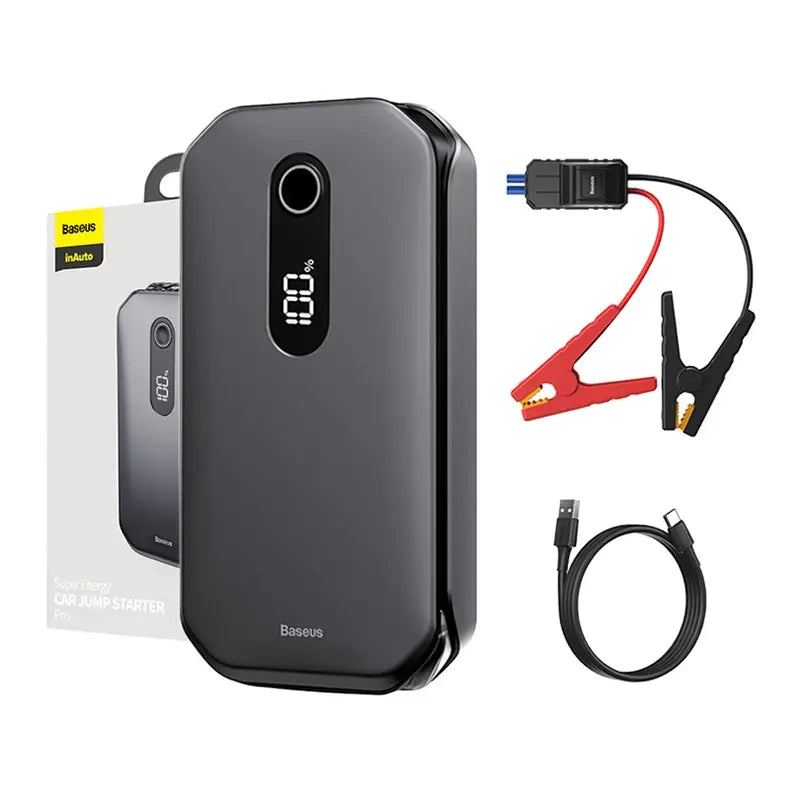 Baseus Super Energy Car Jump Starter 12000mAh, 1000A, USB (black) - Product Image 1