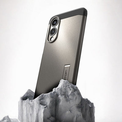 Spigen Tough Armor MagSafe Case for Samsung Galaxy S25 Edge - Gray/Black