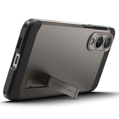 Spigen Tough Armor MagSafe Case for Samsung Galaxy S25 Edge - Gray/Black