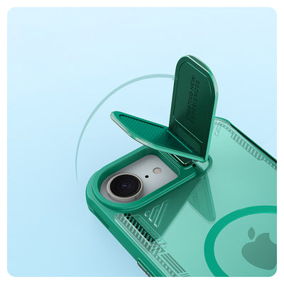 Nillkin Iceblade Prop Magnetic Case with Camera Cover and Stand for iPhone 16e - Green