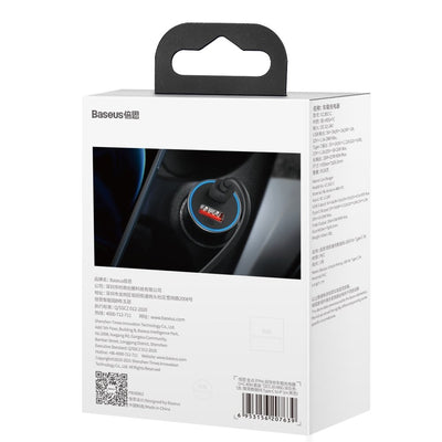 Baseus Golden Contactor Pro fast car charger USB Type C / USB 40 W Power Delivery 3.0 Quick Charge 4+ SCP FCP AFC + USB Type 