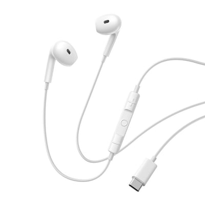 Baseus Encok CZ19 USB-C Wired In-Ear Headphones - White