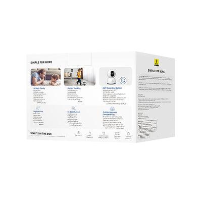 Baseus Security P1 Lite 2K Indoor Camera (EU Version) – White