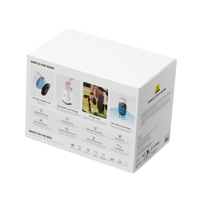 Baseus Security N1 2K Outdoor Monitoring Kit (2 Cameras) – White