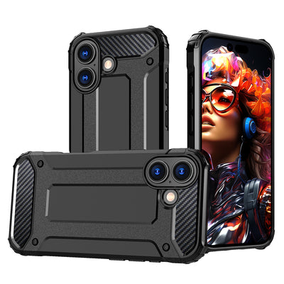 Hybrid Armor case for iPhone 17 - black — Hurtel