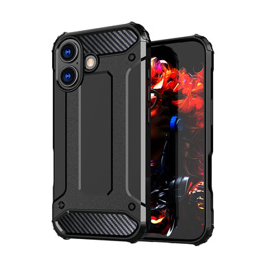 Hybrid Armor case for iPhone 17 - black — Hurtel