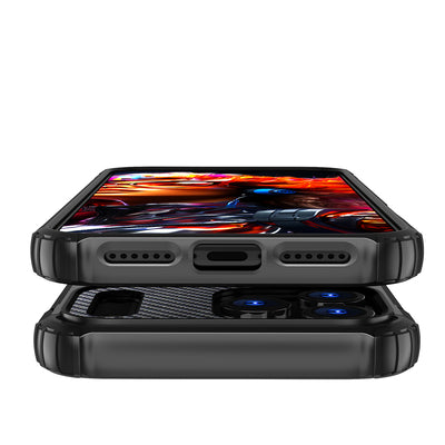 Hybrid Armor Case for iPhone 17 Pro - Black — Hurtel