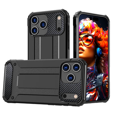 Hybrid Armor Case for iPhone 17 Pro Max - Black — Hurtel