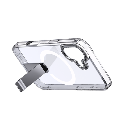 Hybrid Armor X Case for iPhone 17 with Stand, Compatible with MagSafe - Transparent — Hurtel