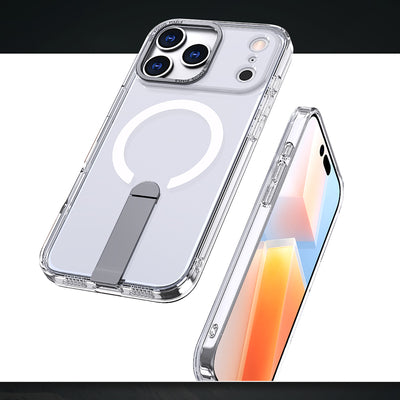 Hybrid Armor X Case for iPhone 17 Pro Max with Stand, Compatible with MagSafe - Transparent — Hurtel
