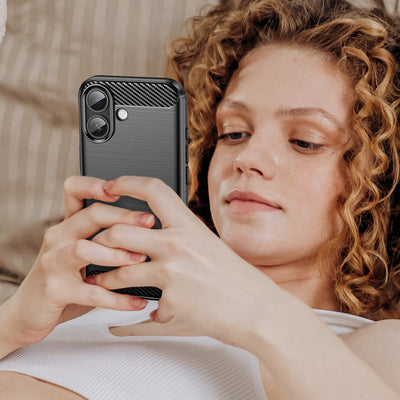 Carbon Case for iPhone 17 - Black — Hurtel