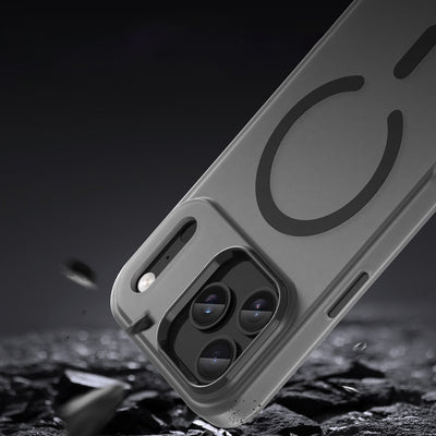 Magnetic Abrasive iPhone 17 Pro Max Case Compatible with MagSafe - Matte Black — Hurtel
