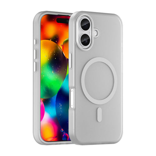 Magnetic Abrasive iPhone 17 Case Compatible with MagSafe - Matte White — Hurtel
