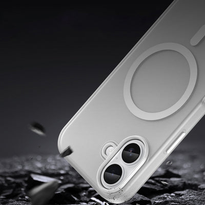 Magnetic Abrasive iPhone 17 Case Compatible with MagSafe - Matte White — Hurtel