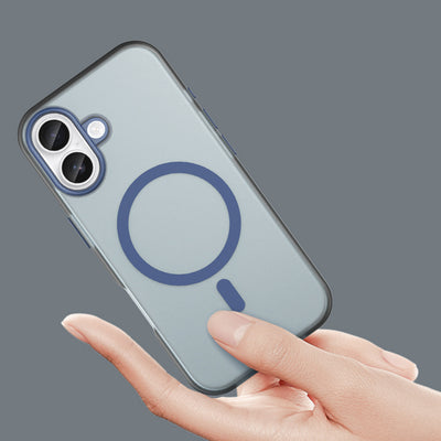 Magnetic Abrasive iPhone 17 Case Compatible with MagSafe - Matte Blue — Hurtel