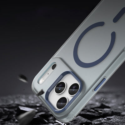 Magnetic Abrasive iPhone 17 Pro Case Compatible with MagSafe - Matte Blue — Hurtel