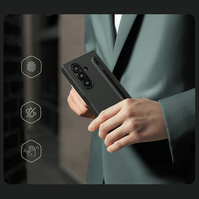 Nillkin Flex Pure Fold Case for Samsung Galaxy Z Fold 7 with S Pen Space - Black