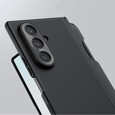 Nillkin Super Frosted Shield Fold Magnetic Case for Samsung Galaxy Z Fold 7, MagSafe Compatible, with S Pen Space - Black