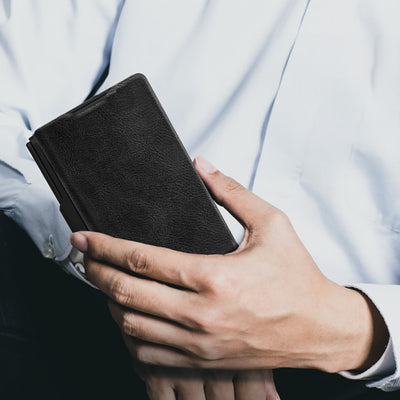 Nillkin Qin Pro Case for Samsung Galaxy Z Fold 7 with S Pen Space - Black