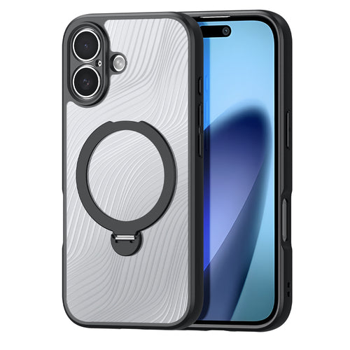 Dux Ducis Aimo Mag Case with Magnetic Ring and Stand for iPhone 17 – Black