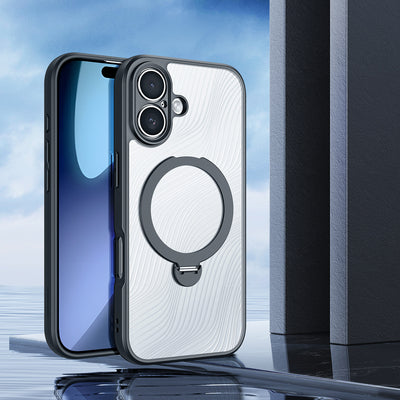 Dux Ducis Aimo Mag Case with Magnetic Ring and Stand for iPhone 17 – Black