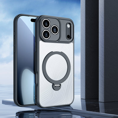 Dux Ducis Aimo Mag Case with Magnetic Ring and Stand for iPhone 17 Pro – Black