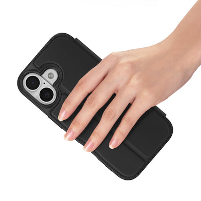 Dux Ducis Skin Pro iPhone 17 Case with Flip and Card Slot - Black