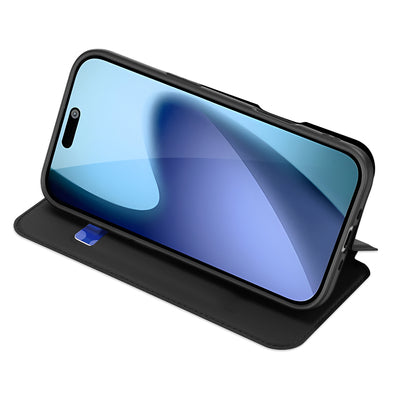 Dux Ducis Skin Pro Case for iPhone 17 Air with Flip and Card Slot - Black