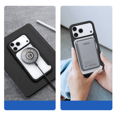 Dux Ducis Skin X Pro Case for iPhone 17 Pro with Wallet, MagSafe Compatible - Black