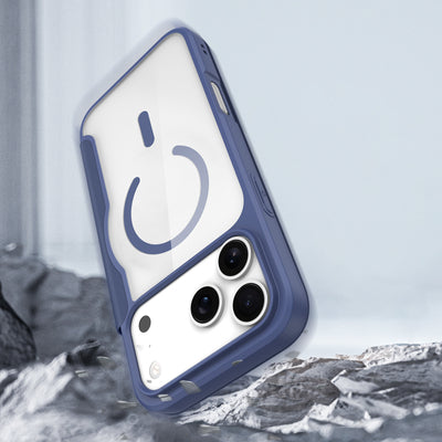 Dux Ducis Skin X Pro iPhone 17 Pro Case with Wallet, MagSafe Compatible - Blue