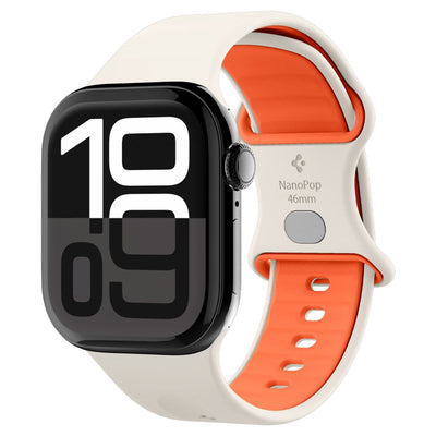 Spigen Nano Pop Strap for Apple Watch 44/45/46/49 mm - Beige-Orange