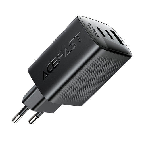 Acefast A108 GaN PD 67W 2xUSB-C 1xUSB-A Wall Charger - Black