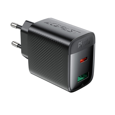 Acefast A106 GaN PD 45W USB-C USB-A Wall Charger - Black